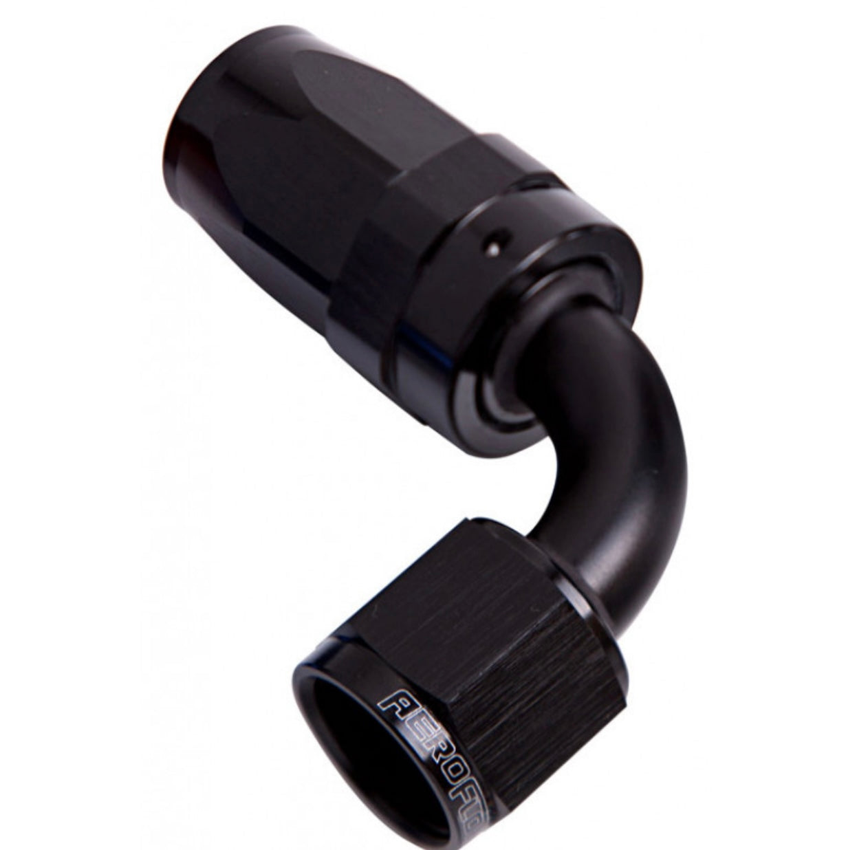 Aeroflow 100 Series Swivel Taper 90° Hose End -10AN - Black Finish