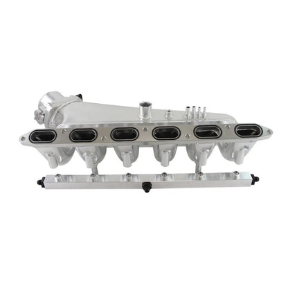 Billet Intake Manifold w/ Fuel Rail+Throttle Body Fits For BMW E36 E46 325i 328i 323i Silver