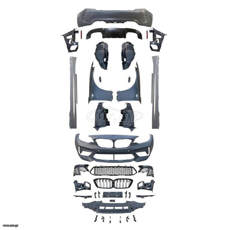 Body Kit Για Bmw 2 F22 Coupe F23 Cabrio (2014-2017) Upgrade Wide Bodyy M2 Competition Design