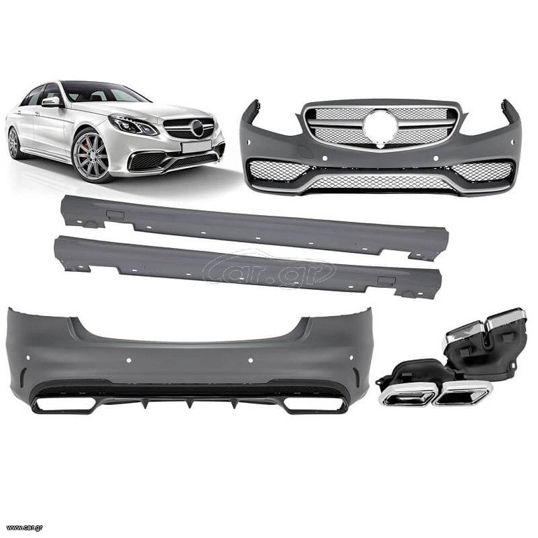 Body Kit Για Mercedes-Benz E-Class W212 13-16 Facelift Amg Look Με Μάσκα & Μπούκες