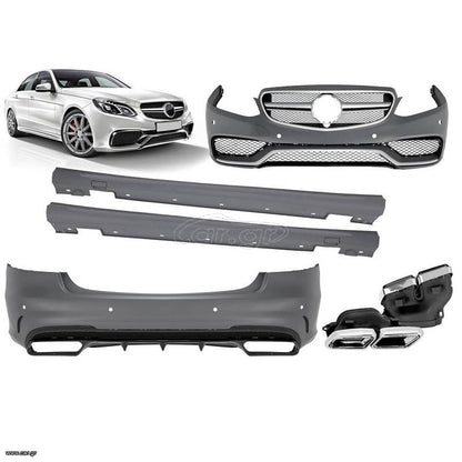Body Kit Για Mercedes-Benz E-Class W212 13-16 Facelift Amg Look Με Μάσκα & Μπούκες