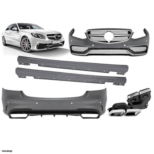Body Kit Για Mercedes-Benz E-Class W212 13-16 Facelift Amg Look Με Μάσκα & Μπούκες