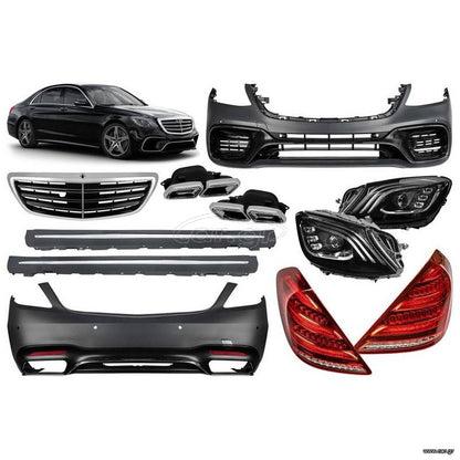 1 / 8 Body Kit Για Mercedes-Benz S-Class W222 13-17 Facelift 17-20 Amg 63 Look